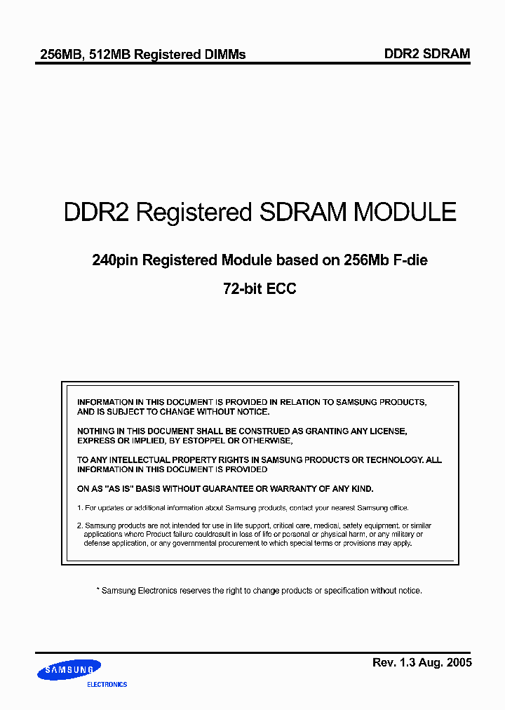 M393T6453FZA-D5_1269554.PDF Datasheet
