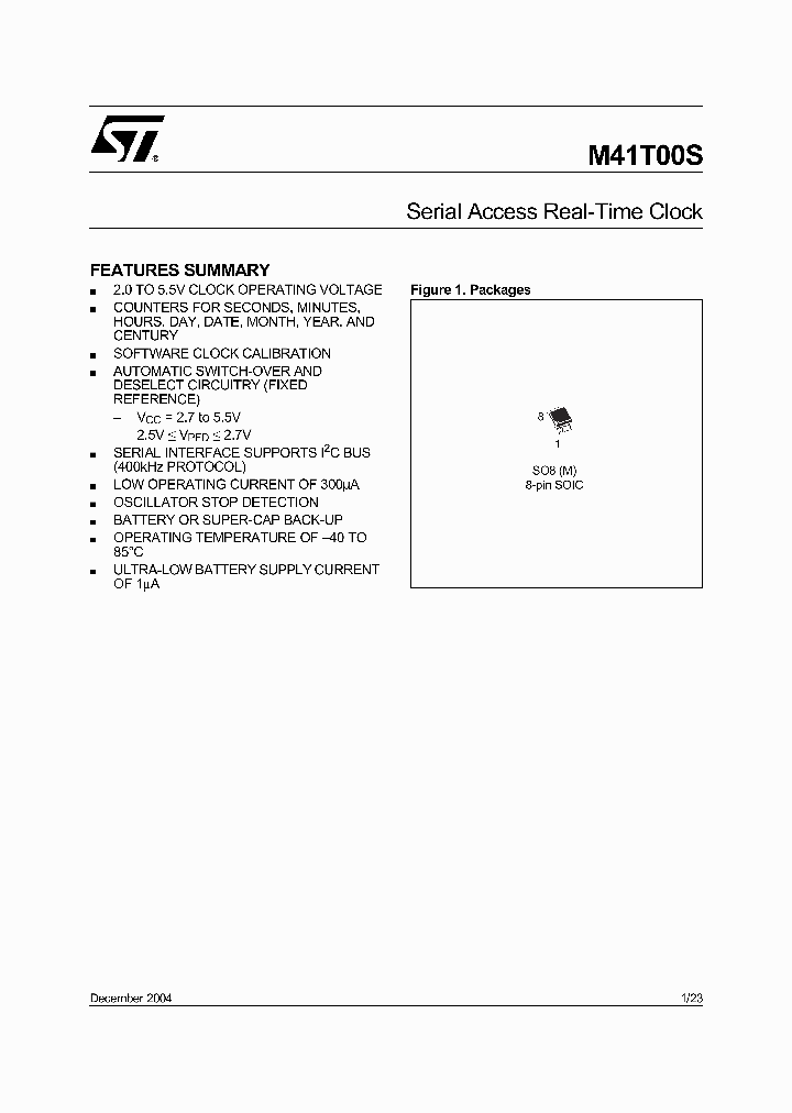 M41T00SM6F_1269598.PDF Datasheet