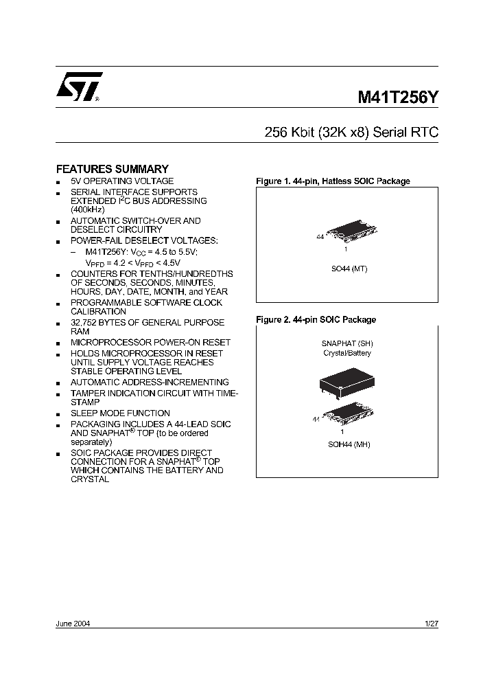 M41T256YMT7_718617.PDF Datasheet