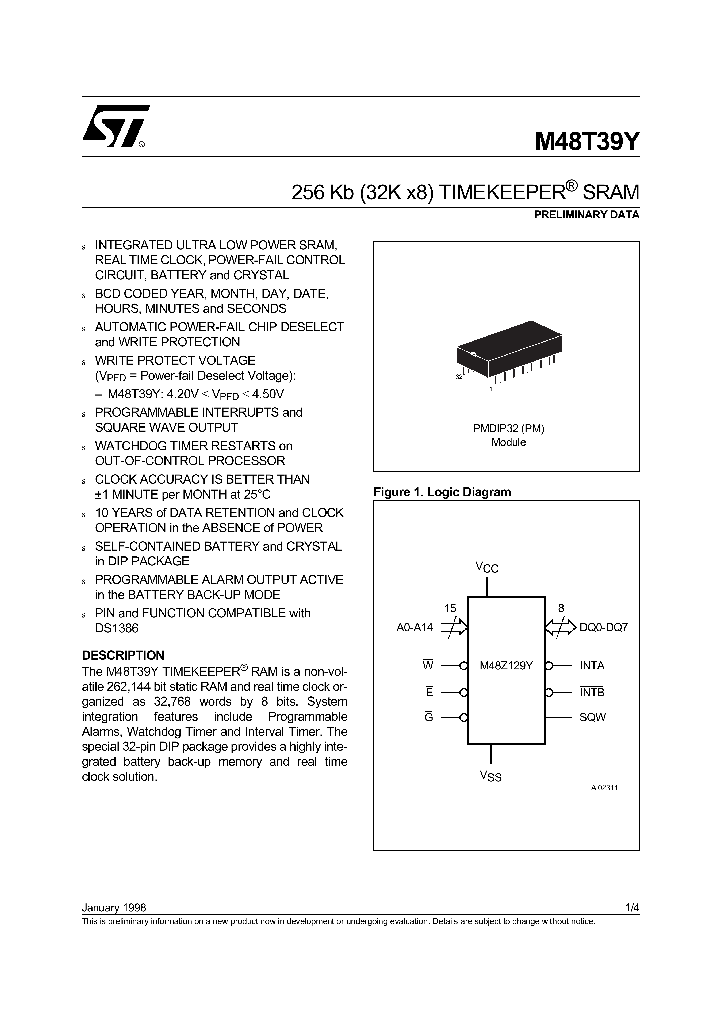 M48T39YPM_1269669.PDF Datasheet