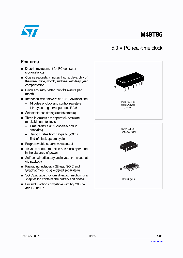 M48T8607_738410.PDF Datasheet