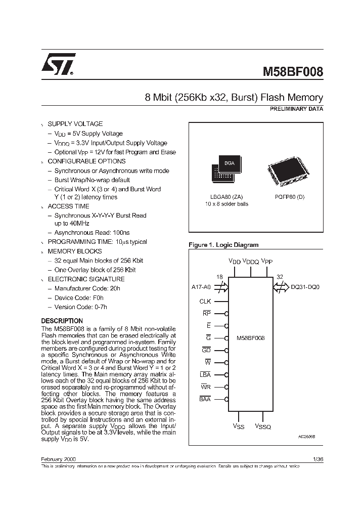 M58BF008ZA_1270080.PDF Datasheet