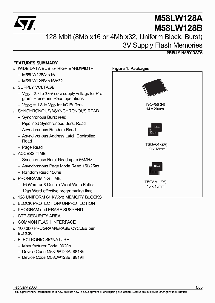 M58LW128BZA_1270097.PDF Datasheet