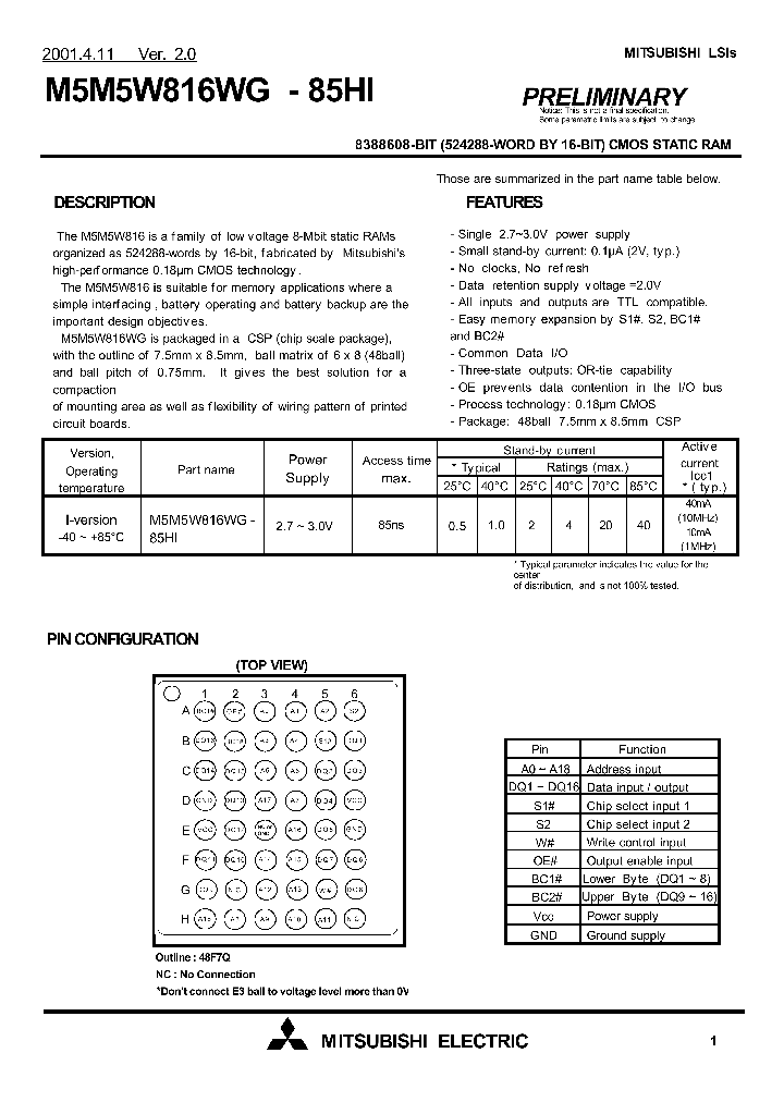 M5M5W816WG-85HI_1270204.PDF Datasheet