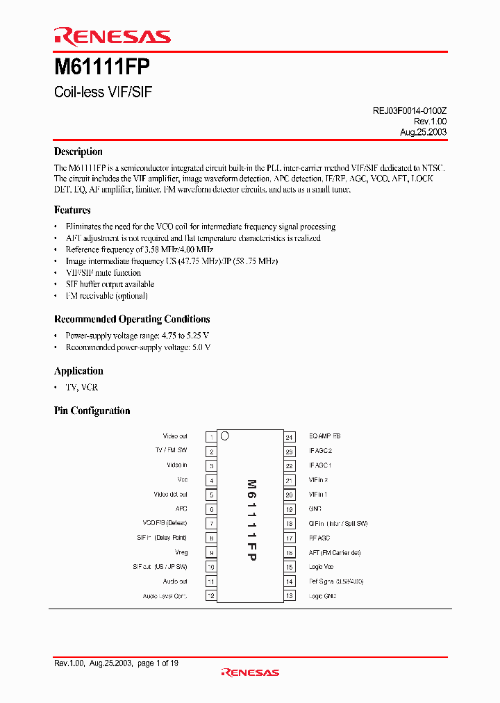 M61111FP_1270242.PDF Datasheet
