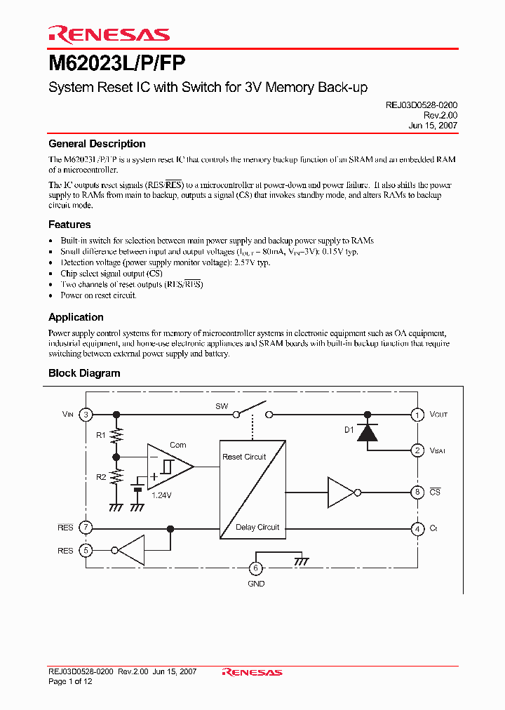 M62023P_1270279.PDF Datasheet