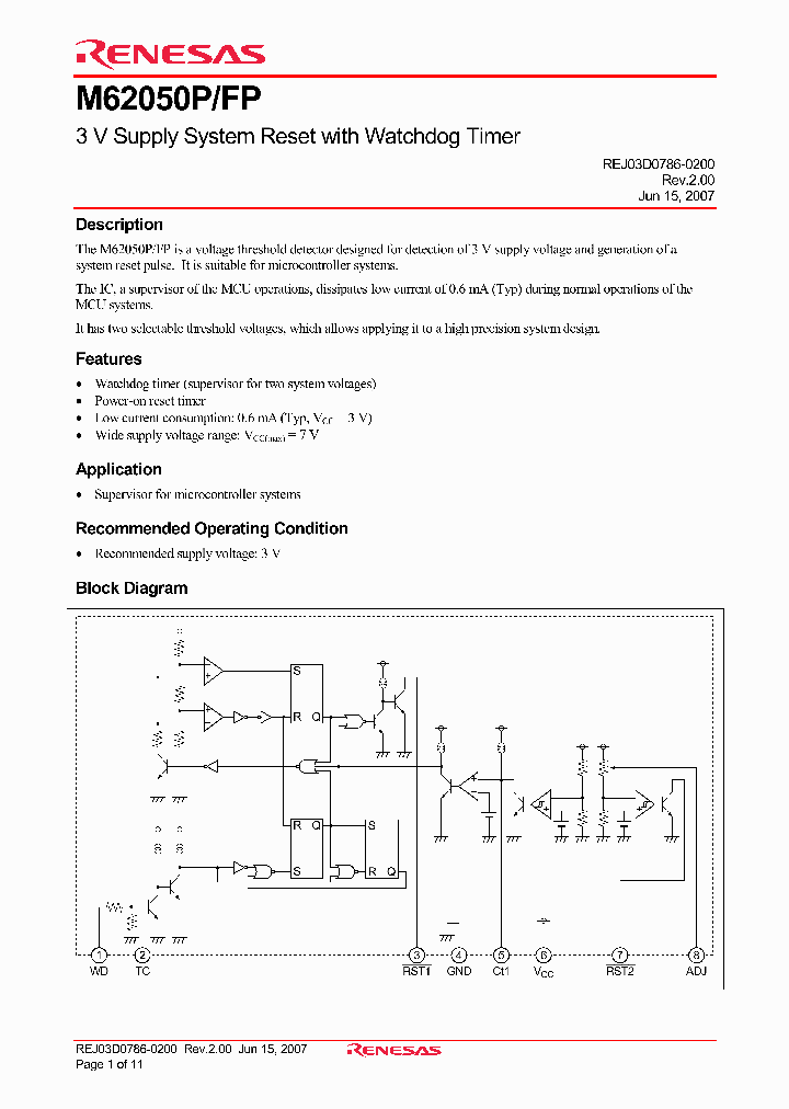 M62050P_1270284.PDF Datasheet