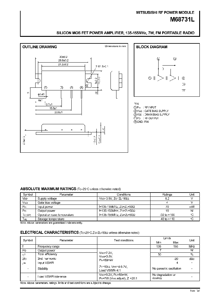 M68731L_1270590.PDF Datasheet