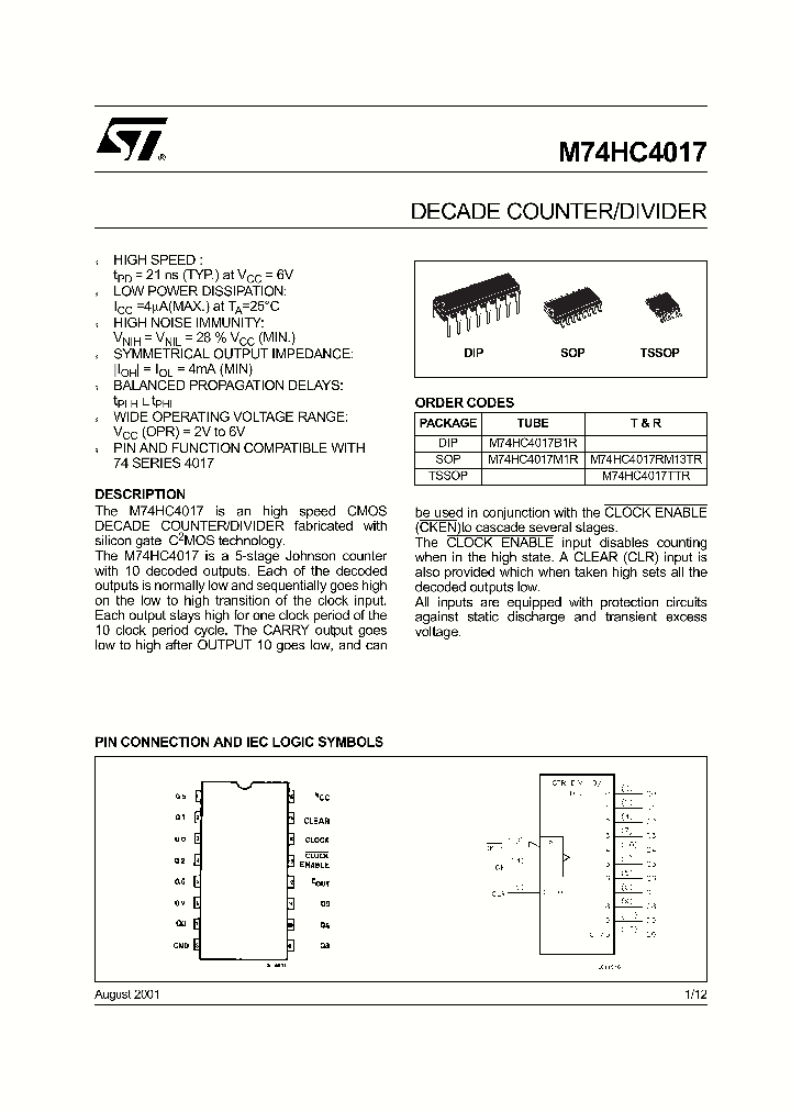 M74HC4017TTR_1270791.PDF Datasheet