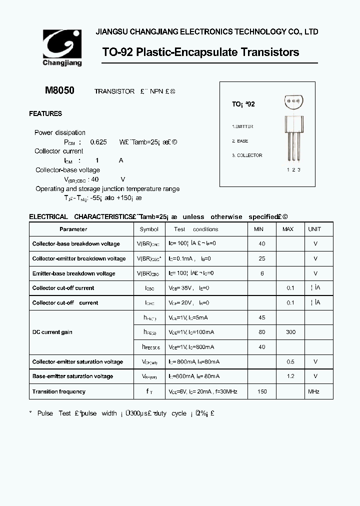 M8050-TO-92_1270976.PDF Datasheet