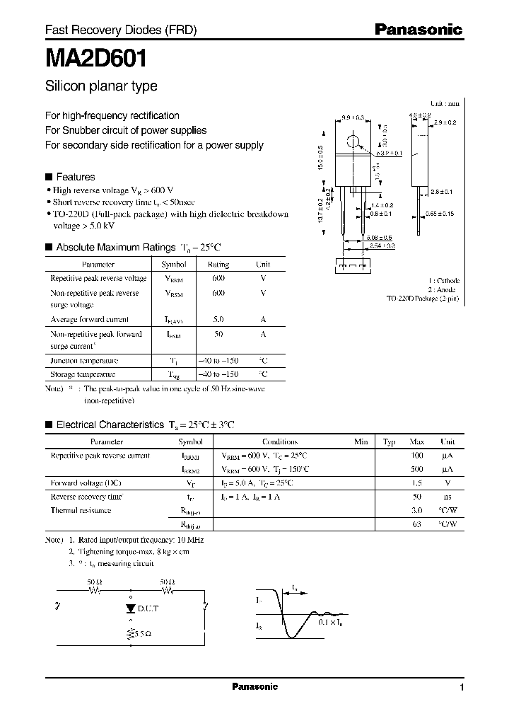 MA2D601_1271183.PDF Datasheet