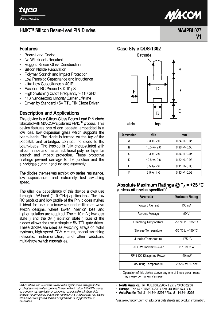 MA4PBL027_1271467.PDF Datasheet