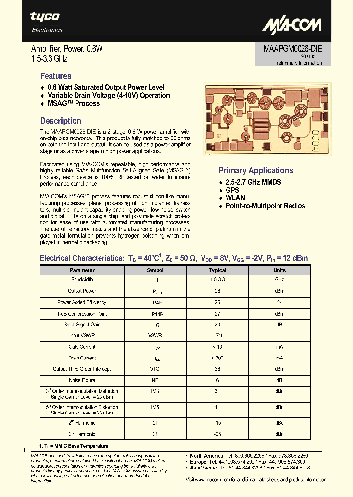 MAAPGM0026-DIE_1271671.PDF Datasheet