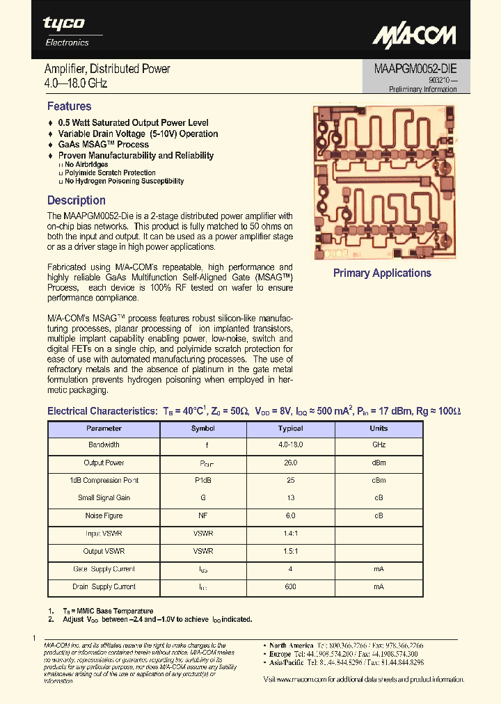 MAAPGM0052-DIE_1271682.PDF Datasheet
