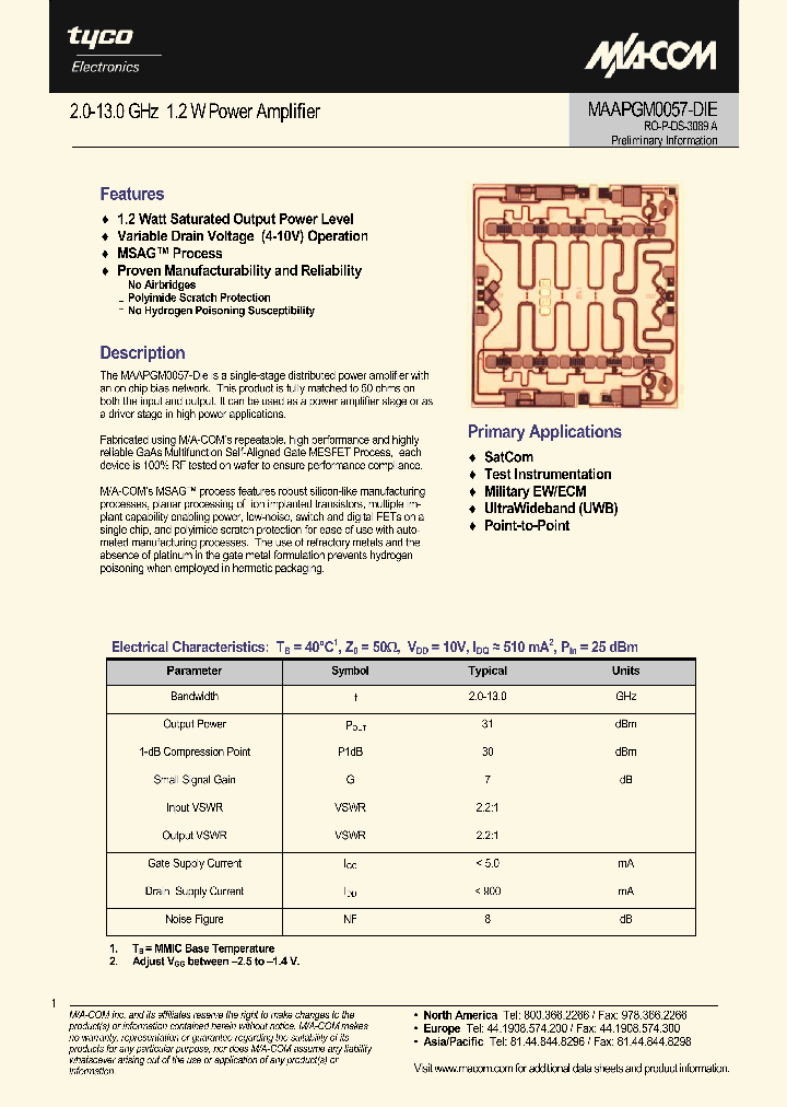 MAAPGM0057-DIE_1271684.PDF Datasheet