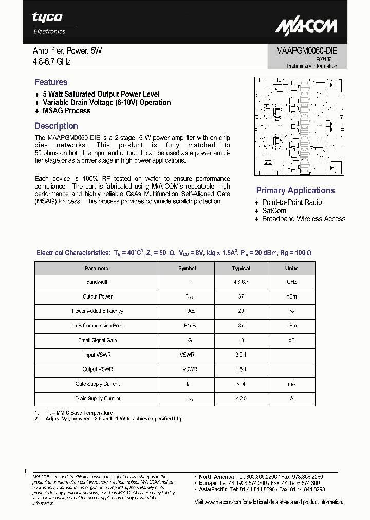 MAAPGM0060-DIE_1271685.PDF Datasheet