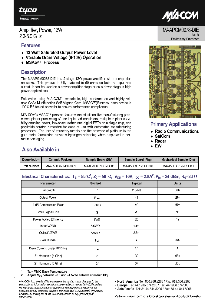MAAPGM0078-DIE_1271699.PDF Datasheet