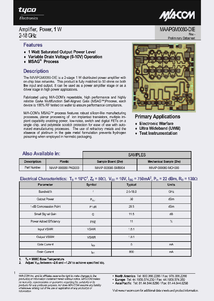 MAAPGM0080-DIE_1271701.PDF Datasheet