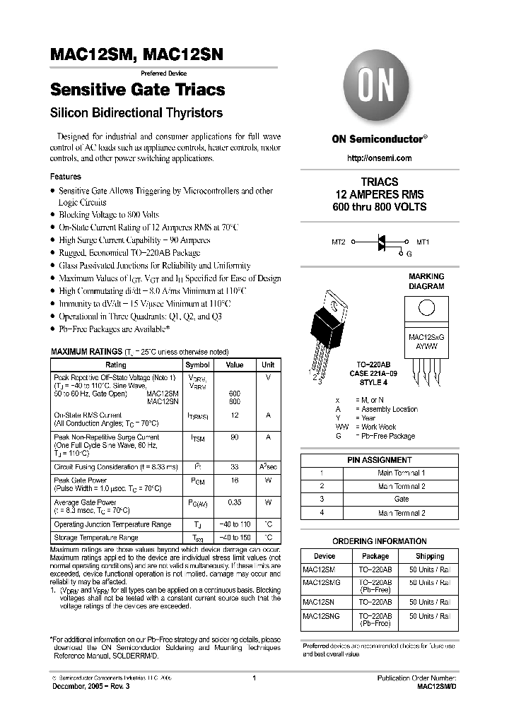 MAC12SM05_741517.PDF Datasheet