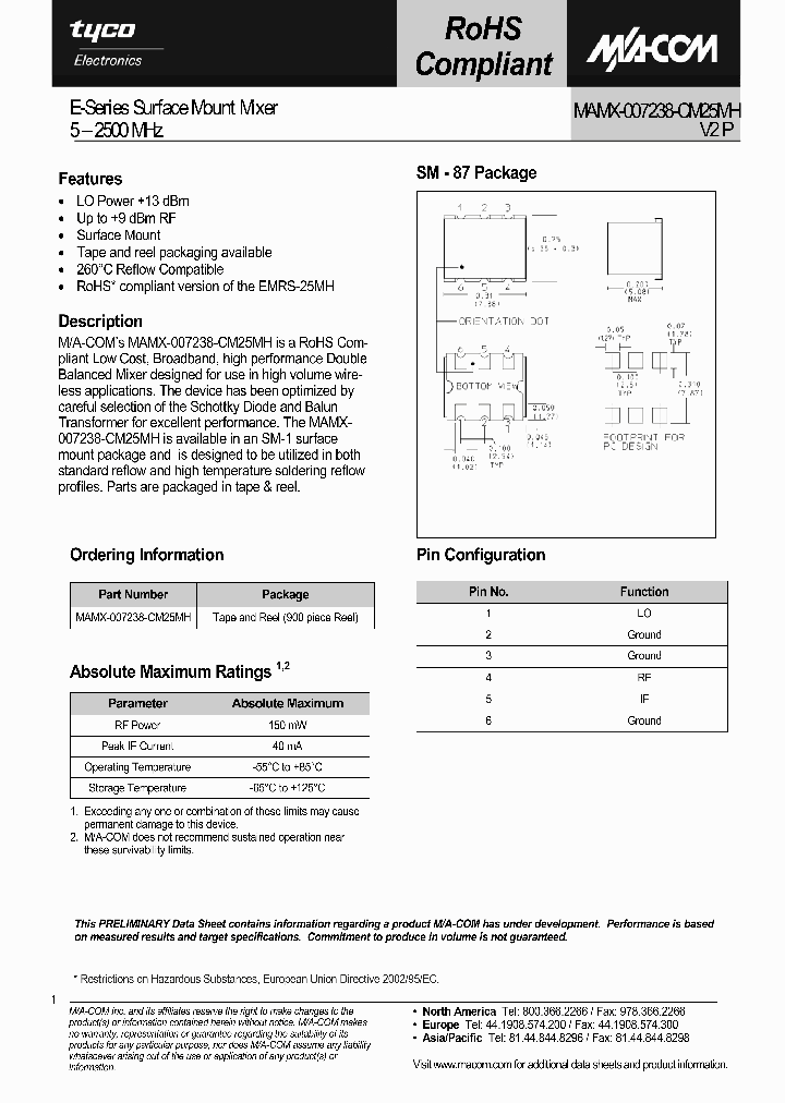 MAMX-007238-CM25MH_1271950.PDF Datasheet