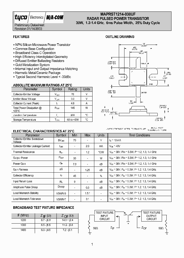MAPRST1214-030UF_614188.PDF Datasheet