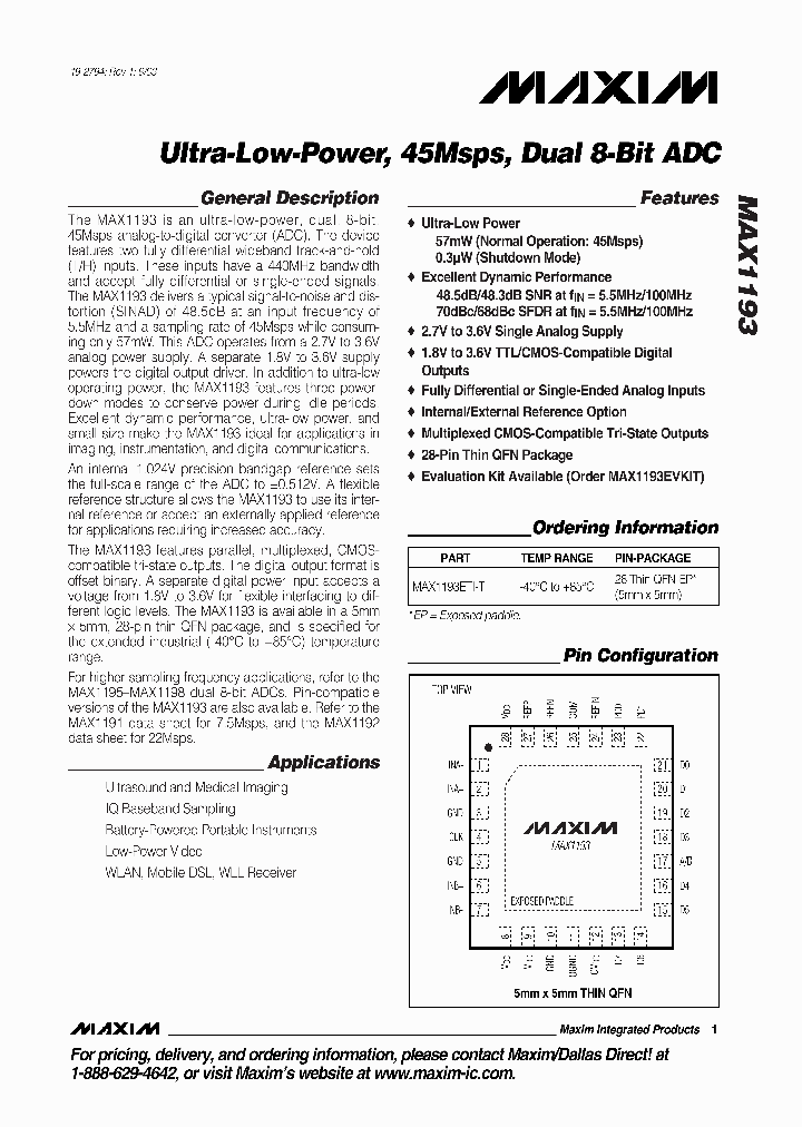 MAX1193ETI-T_1272260.PDF Datasheet
