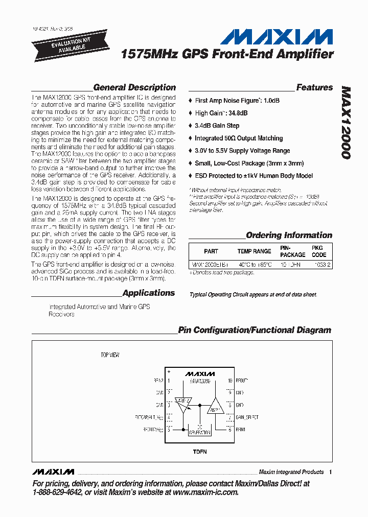 MAX12000ETB_1272264.PDF Datasheet