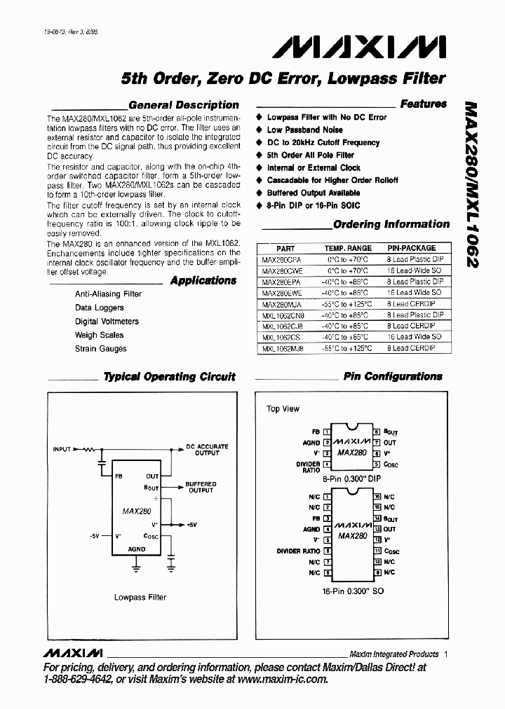 MAX280-MXL1062_1272885.PDF Datasheet