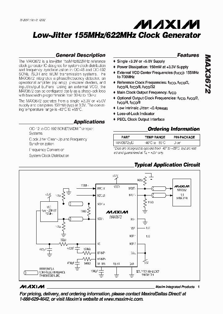 MAX3672ED_1273081.PDF Datasheet