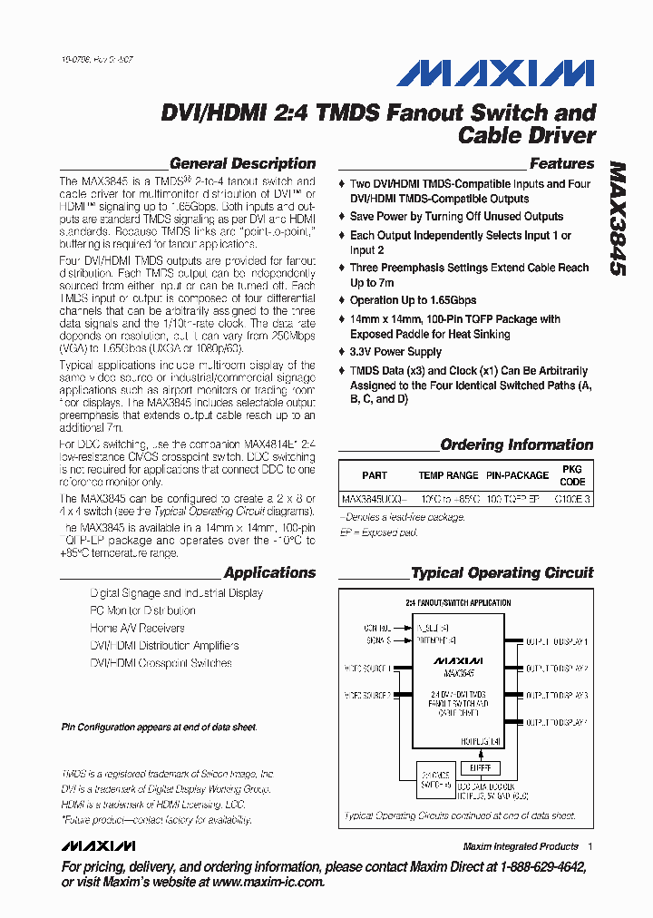 MAX3845_1183347.PDF Datasheet