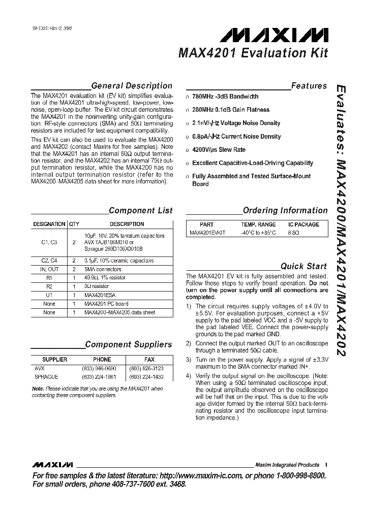 MAX4202_1273218.PDF Datasheet