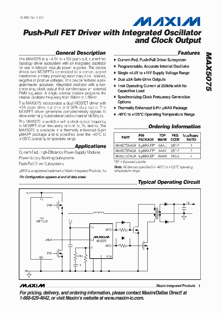 MAX507507_1273487.PDF Datasheet