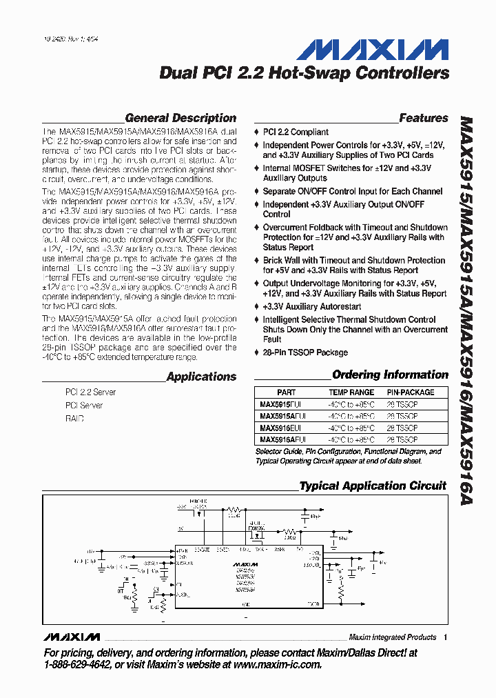 MAX5916EUI_1273664.PDF Datasheet