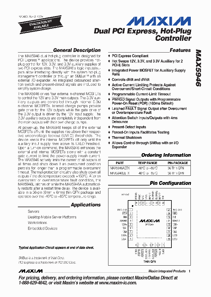 MAX5946LETX_1273676.PDF Datasheet