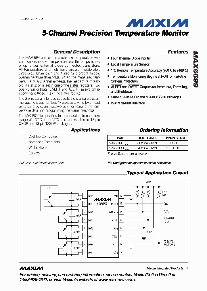 MAX6699UE_1273822.PDF Datasheet