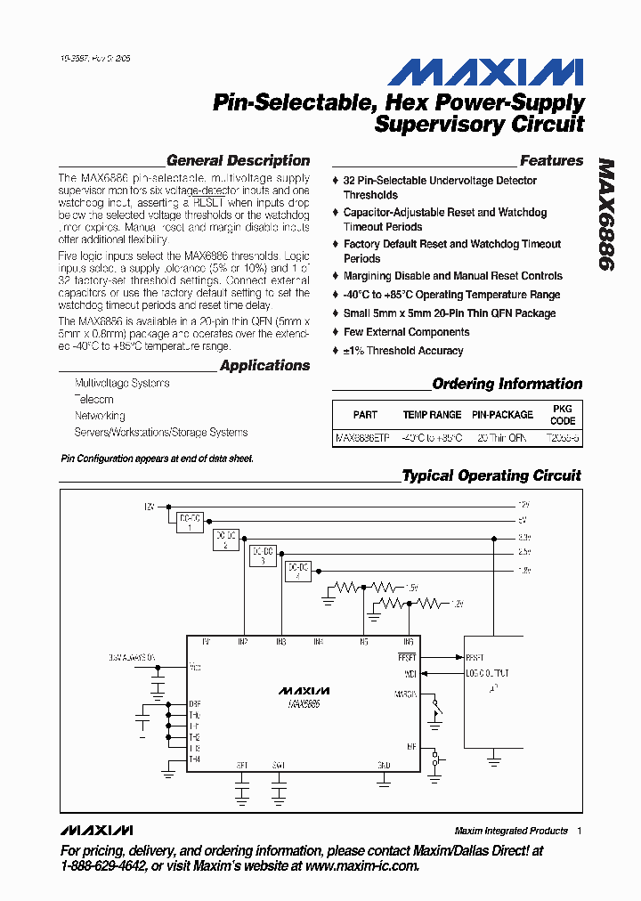 MAX6886ETP_1273869.PDF Datasheet