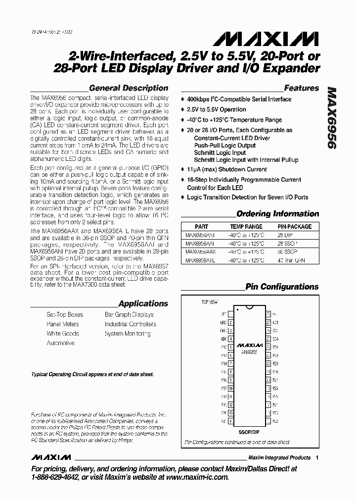 MAX6956ATL_1273883.PDF Datasheet