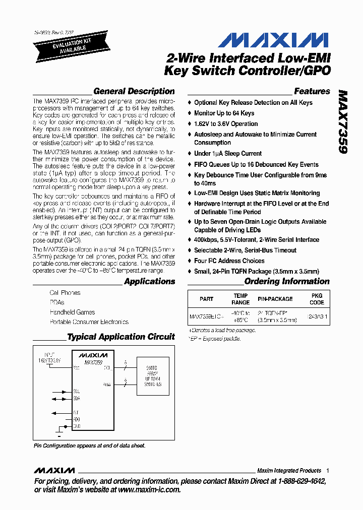 MAX7359_1273945.PDF Datasheet