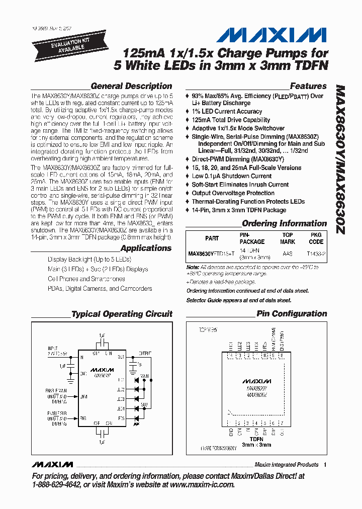 MAX8630YETD15T_1274102.PDF Datasheet