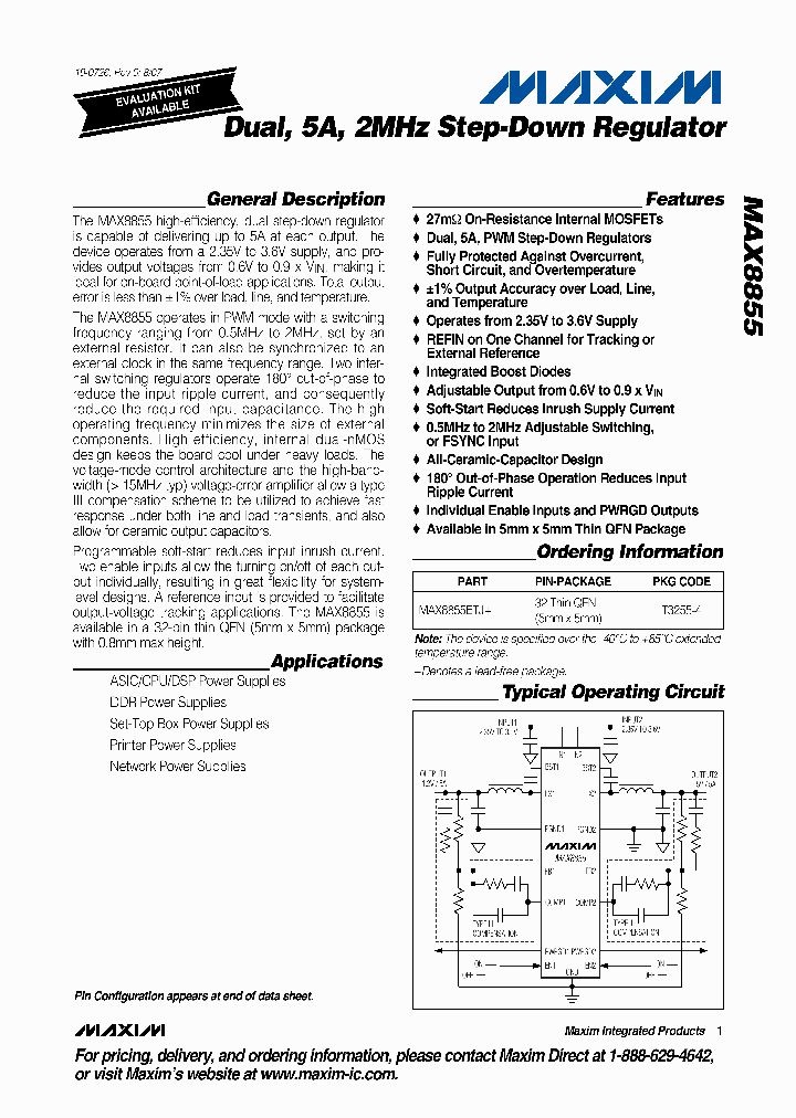 MAX8855ETJ_1274155.PDF Datasheet