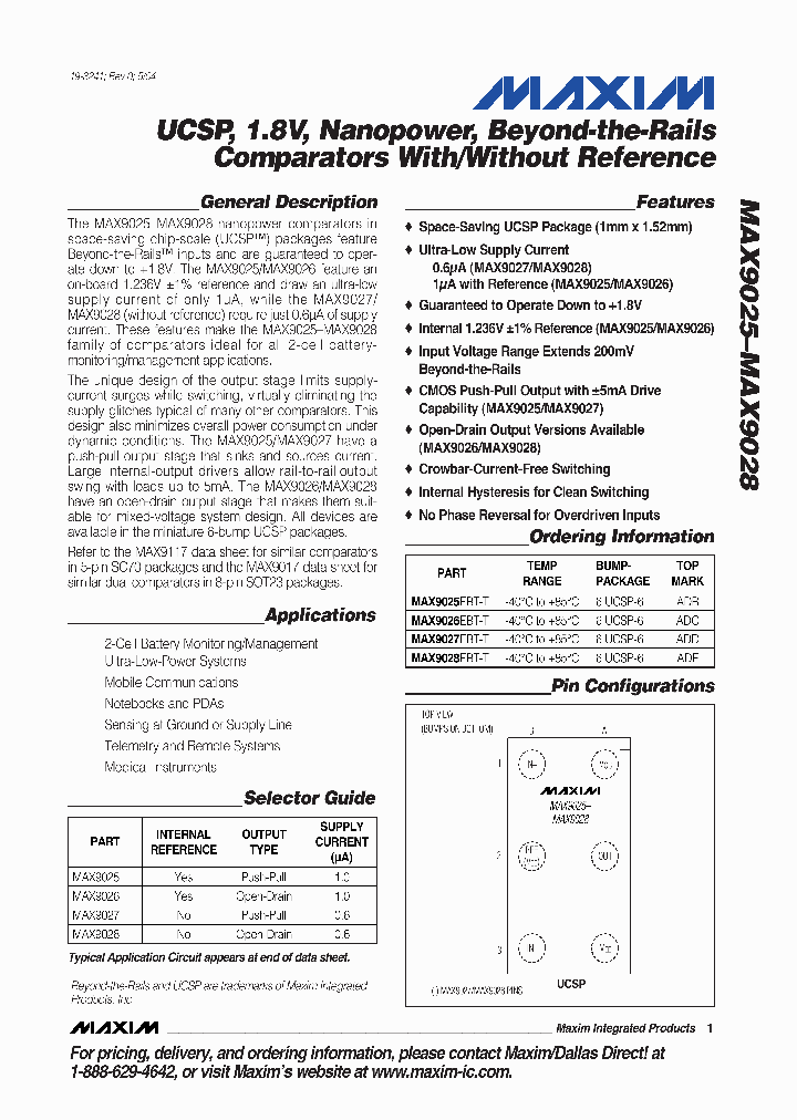 MAX9025EBT-T_729854.PDF Datasheet