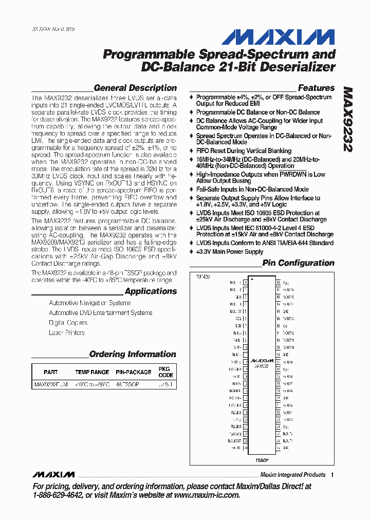 MAX9232EUM_1274237.PDF Datasheet