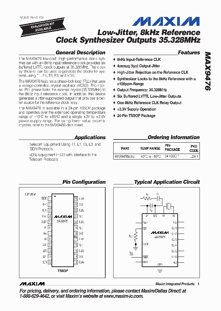 MAX9476_1049196.PDF Datasheet