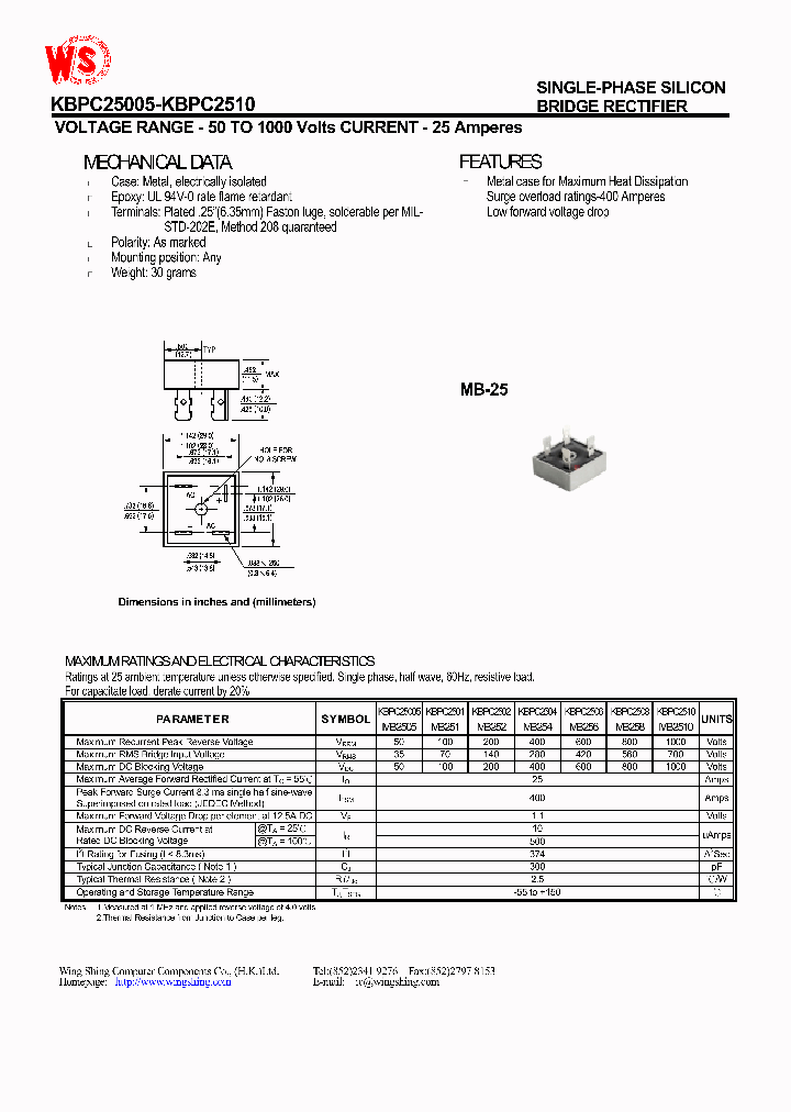 MB258_1274461.PDF Datasheet