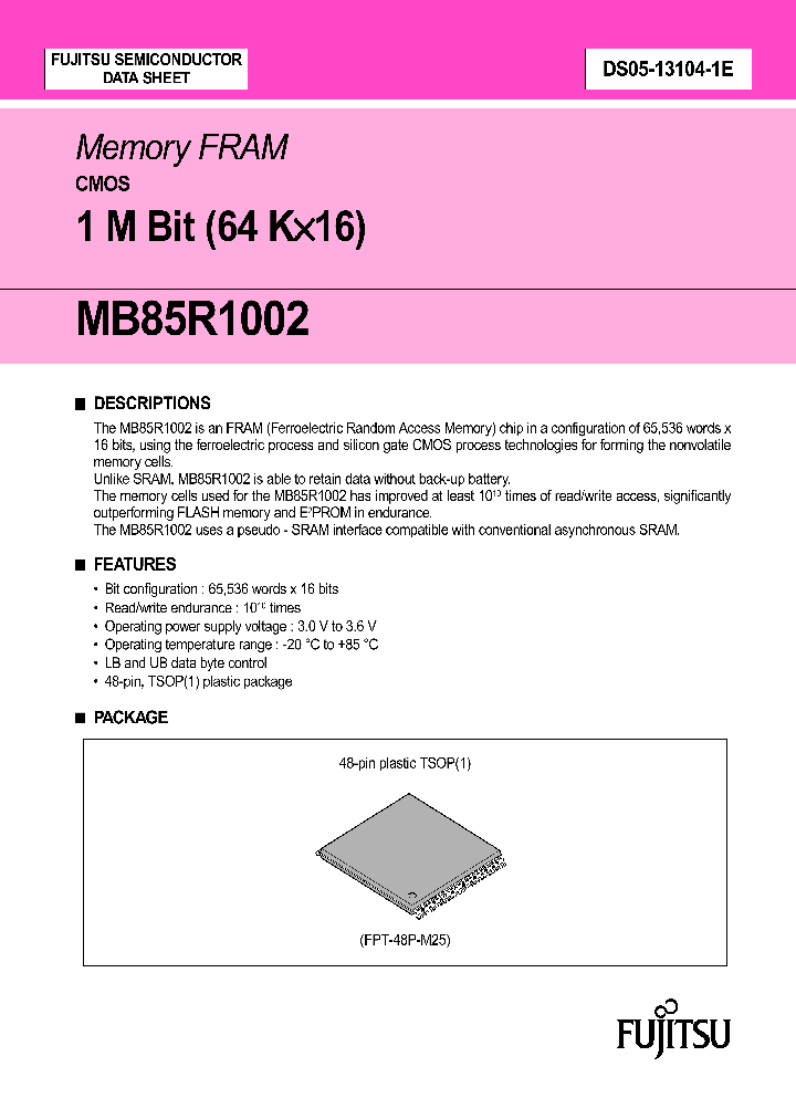 MB85R1002PFTN_1274620.PDF Datasheet