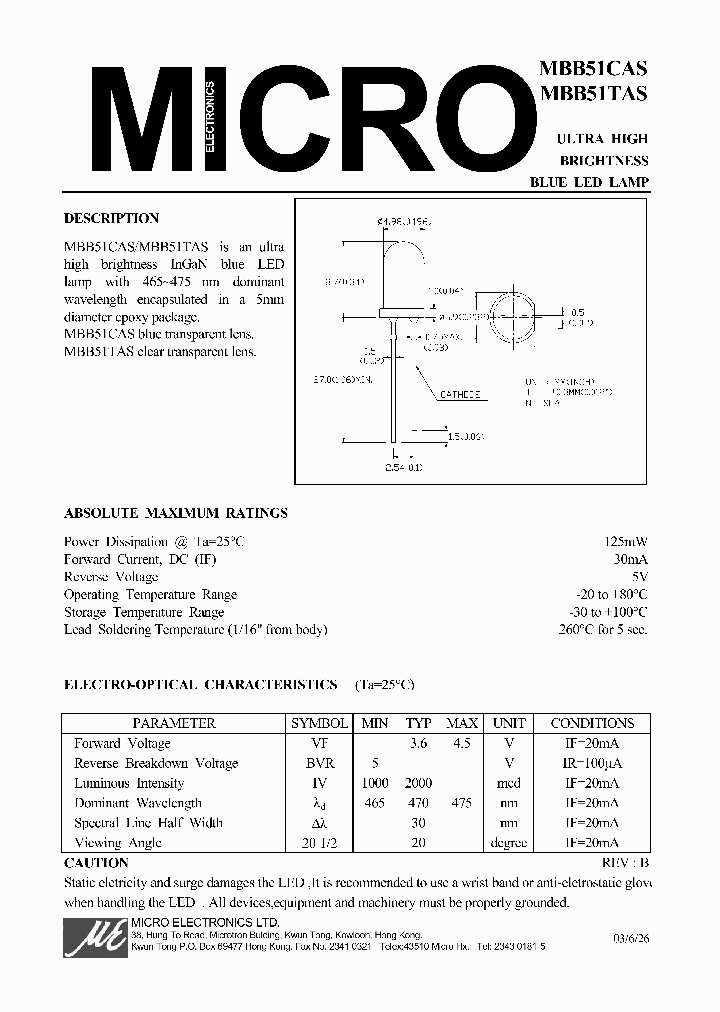 MBB51CAS_1048921.PDF Datasheet