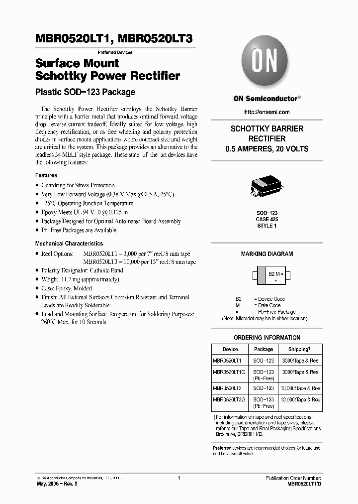 MBR0520LT1G_692219.PDF Datasheet