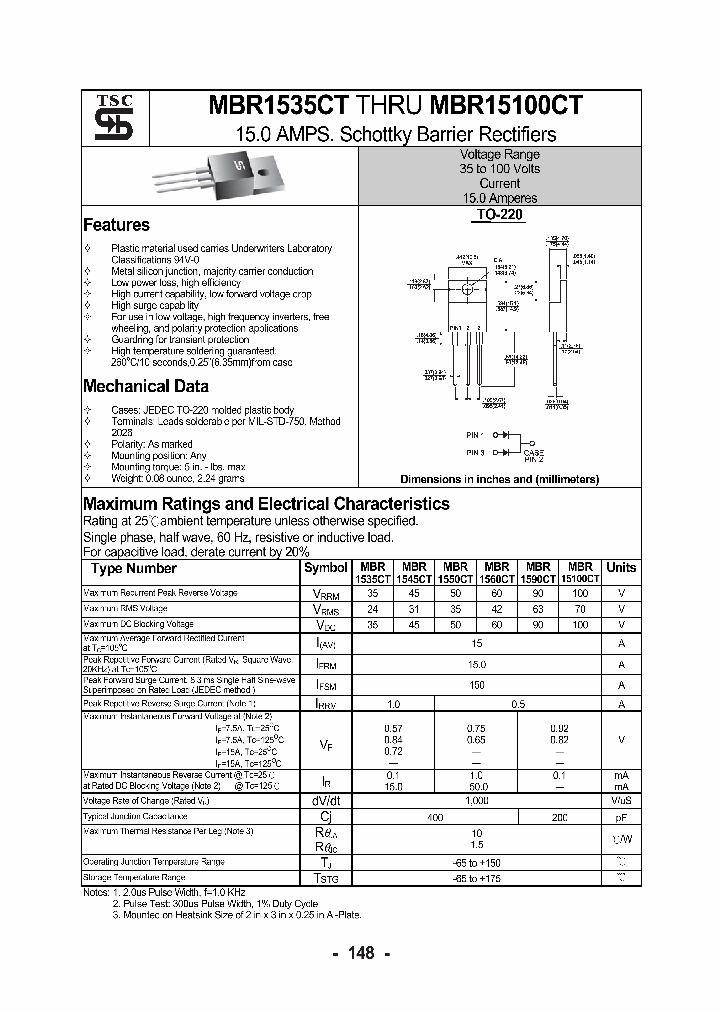 MBR1535CT1_1084325.PDF Datasheet