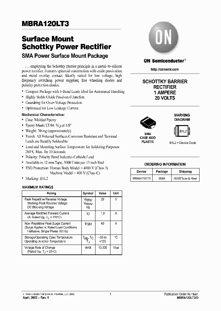 MBRA120LT3_1275109.PDF Datasheet