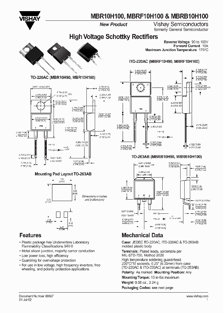 MBRF10H90_1275180.PDF Datasheet